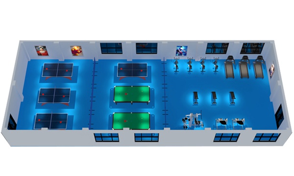 200平方健身房配置方案-广西jiuyou.com九游健身器材有限公司