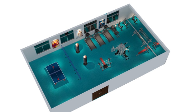 150平方健身房配置方案-广西jiuyou.com九游健身器材有限公司